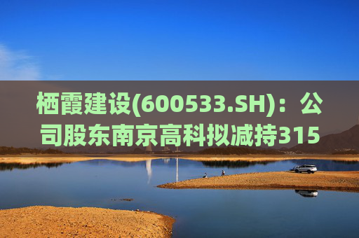 棲霞建設(shè)(600533.SH)：公司股東南京高科擬減持3150萬股，占公司總股本3%