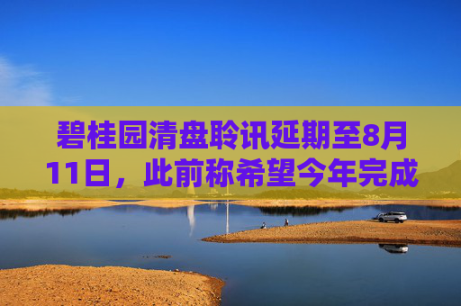 碧桂園清盤聆訊延期至8月11日，此前稱希望今年完成境外債重組