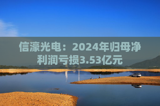 信濠光電：2024年歸母凈利潤虧損3.53億元