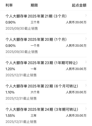 利率下行時代，大額存單利率普降至“1”字頭 定存、貨幣基金、國債誰能“平替”？