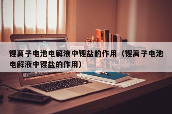 鋰離子電池電解液中鋰鹽的作用（鋰離子電池電解液中鋰鹽的作用）  第1張