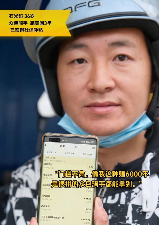美團(tuán)騎手養(yǎng)老保險(xiǎn)試點(diǎn)結(jié)果公布！首批補(bǔ)貼已到賬  第2張